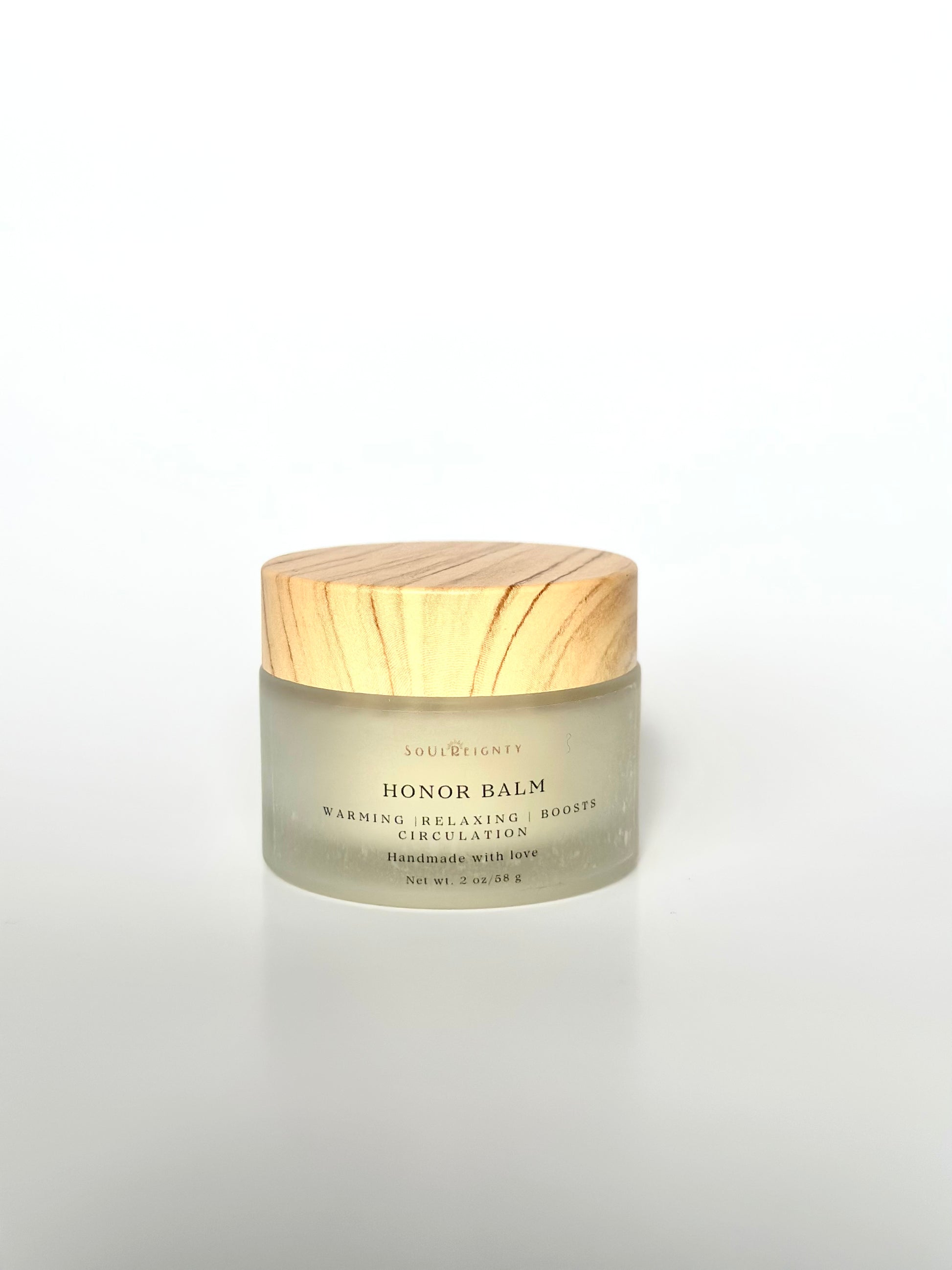 Abdominal massage balm made with organic ingredients. Bring warmth and circulation to reproductive system