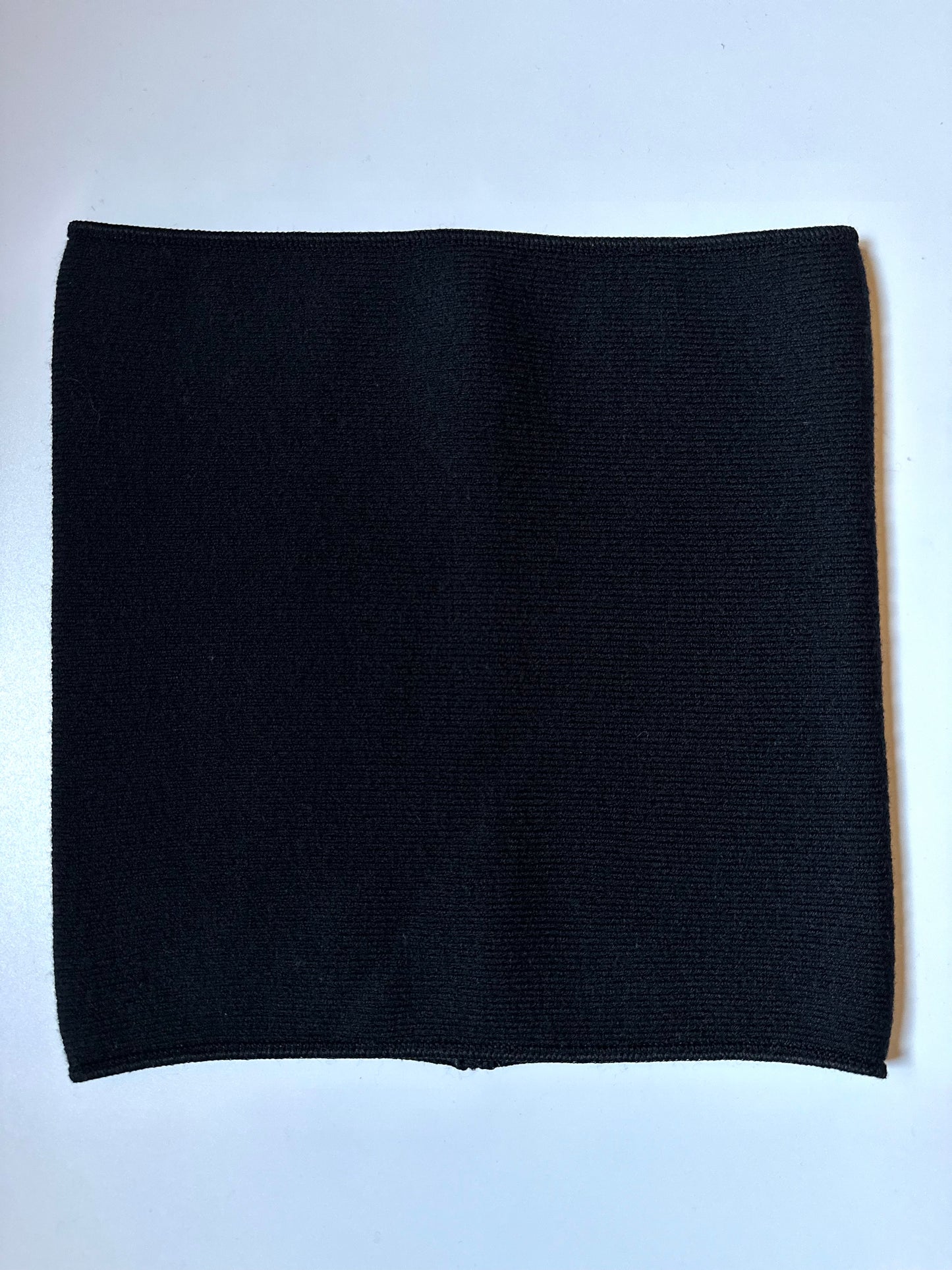 Black merino wool stomach warmer for winter